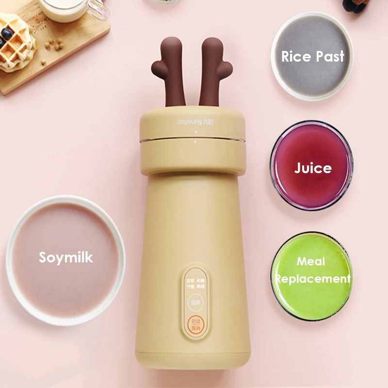 Joyoung DJ03E-A1 Soymilk Machine 220V Multi-Functions Soymilk Maker Automatic 300ML Portable Food Mixer Blender