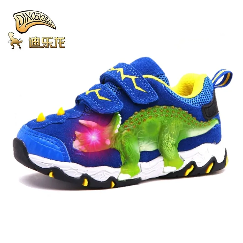  DINOSKULLS 3-10 Boys Autumn Shoes Dinosaur LED Glowing Sneakers 2019 Children's Sports Shoes 3D T-r - 4000105492561