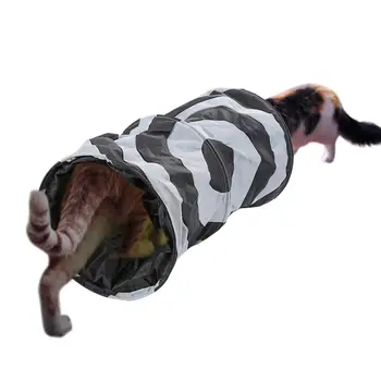 

Polyester Cat Playing Tunnel Pet Interactive Durable Exercise Playground Cat Teaser Tube Toy for Small Medium Dog And Cat