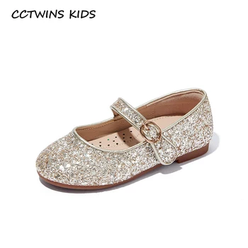 

CCTWINS Kids Shoes 2020 Spring Children Sparkly Mary Jane Baby Brand Party Shoes Girls Fashion Glitter Shoes Toddlers GM2648