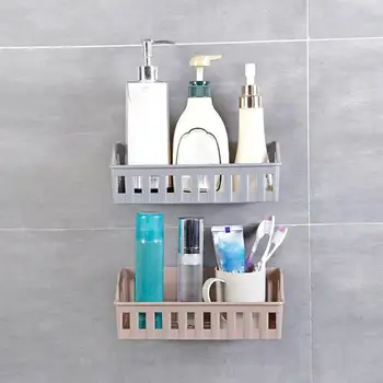

Bathroom Shelf Organizer Plastic Suction Cup Corner Shelf Shower Toilet Storage Wall Holder Rack Wall Holder Shampoo Holder