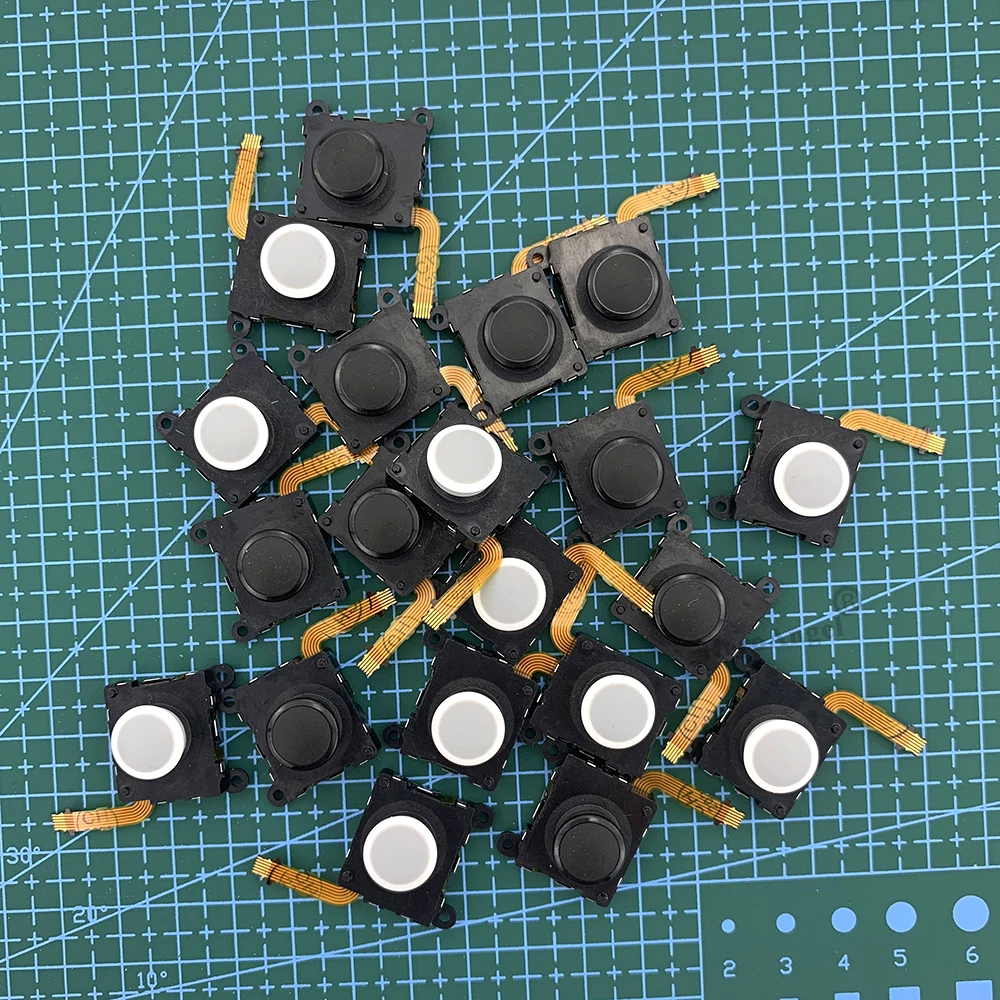 

2PCS/LOT Original Black/White 3D Button Analog Sticks Joystick Controller Thumbstick Replacement Parts for PS VITA PSV 1000 Drop