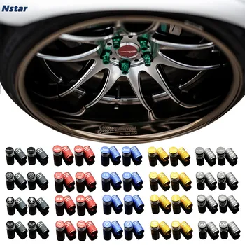 

Nstar 4pcs/lot Purple Car Tire Cap Auto Styling Decoration Wheel Valve Caps For Lada Opel Alfa Romeo Mustang OZ WRC Dodge
