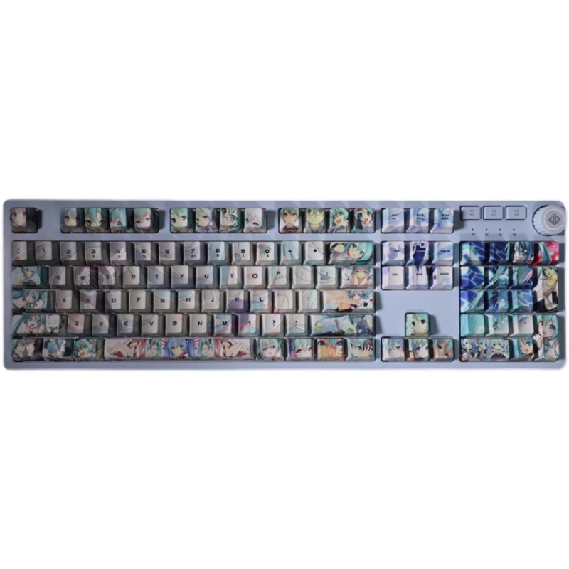 Anime Keycap V2 PBT Sublimation Mechanical Keyboard Keycaps 108 Key OEM