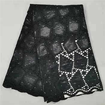 

bazin riche getzner 2020 nouveau with stones Latest fashion embroidery bazin lace fabric african lace fabric for women 5 yards