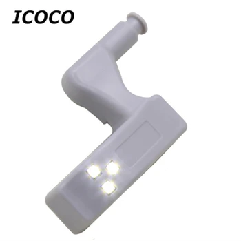 

ICOCO LED Inner Hinge lamp Under Cabinet Light Universal Wardrobe Light Sensor Led Armario For Cupboard Closet Kitchen Bedroom