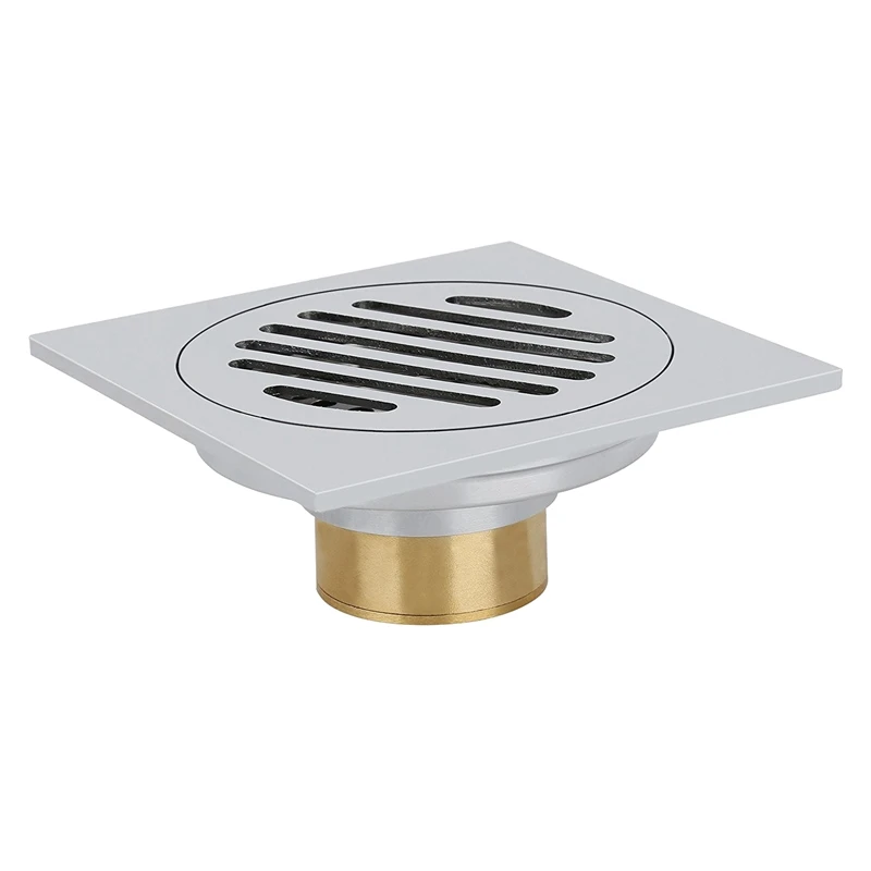 

Stainless steel floor drainage shower drainage bath drainage odor trap shower drain 10 x 10cm