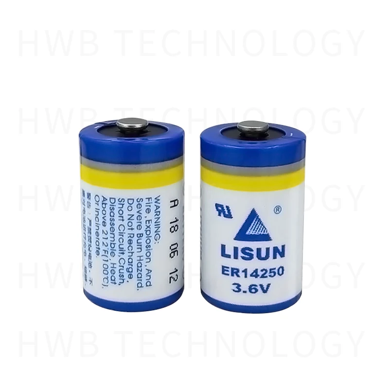 6 упаковок LISUN ER14250 1/2AA 3,6 V 1200mAh литиевая батарея батареи для ПЛК-устройств