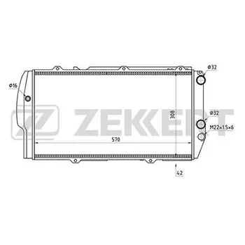 

Radiator cooling. Dv. Audi 100 II III 77-200 I II 79 ZEKKERT mk-