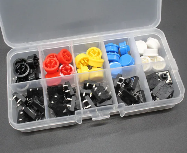 

25PCs boxed 12X12MM Big key module Big button module Light touch switch module with hat High level output for arduino usb