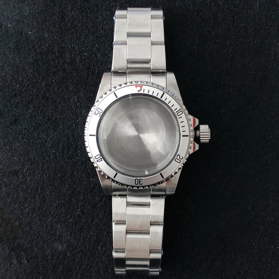 Watch accessories 39.5mm stainless steel case, aluminum bezel, acrylic glass, suitable for Japanese NH35 movement P1 