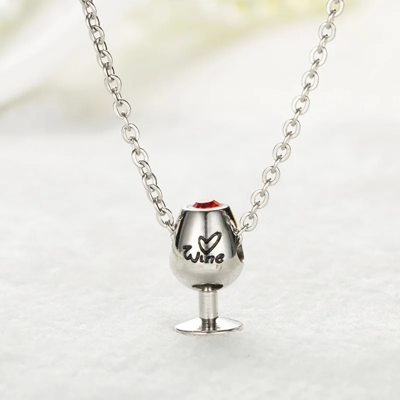 ZPAMS Fashion Stainless Steel Trendy Choker Necklace Red Color Crystal Women Necklaces for Chain | Украшения и аксессуары