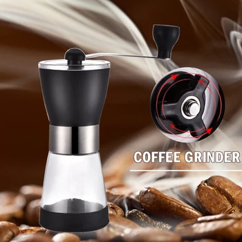

Portable Coffee Maker Grinder Bean Mill Non-slip Stainless Steel Manual Coffee Making Gadgets for Kitchen Supplies