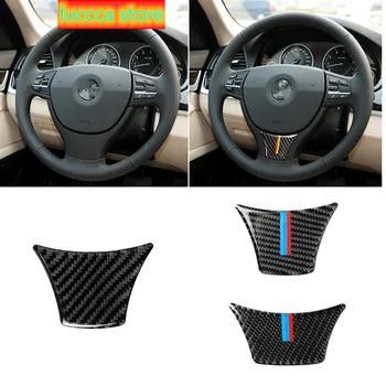 

Car Sticker for BMW 528 525li F10 F18 5 Series 2011- Carbon Fiber Steering Wheel Sticker M Stripe Color Emblem Decoration