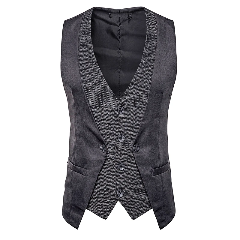 New plus size men fashion suit vest partchwork color corduroy vest Fake two pieces design autumn vest Single buckle Vest men New plus size men fashion suit vest partchwork color corduroy vest Fake two pieces design autumn vest Single buckle Vest men
