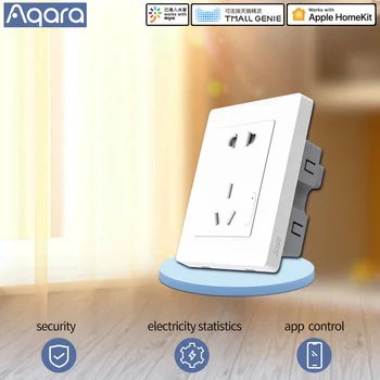 

Aqara smart socket wall switch socket Plug zigbee app Wireless remote control smart socket smart home For MIhome app