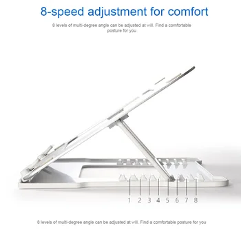

Universal Laptop Stand 11-14inch Non Slip Travel Adjustable Height Home Study Room Multifunction Foldable Portable For Desk