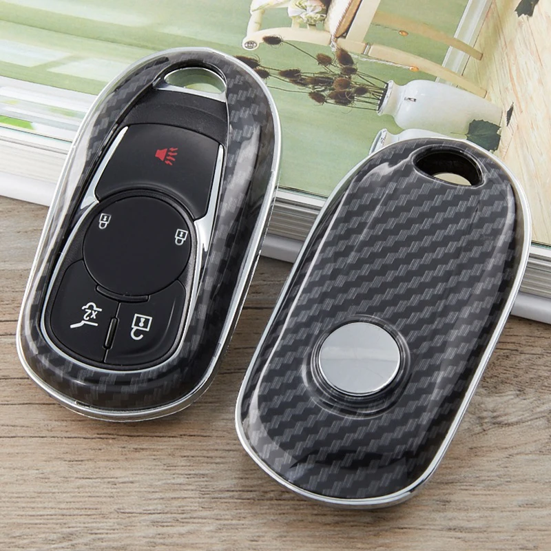 Высококачественный чехол для ключей из углеродного волокна для Buick Encore FlipAuto KeyShell