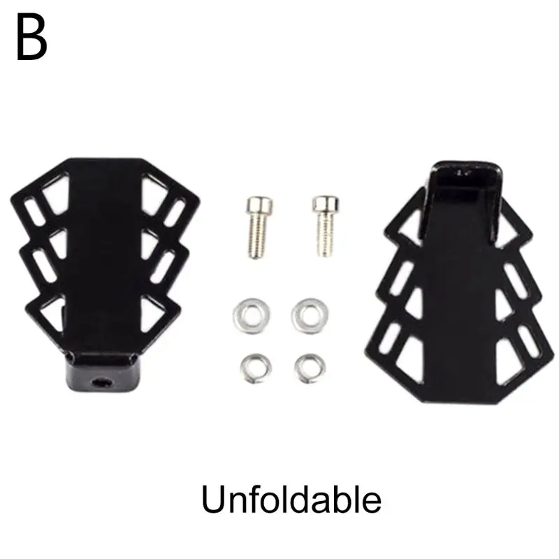 1 Paar 10 mm U Schlitz Fahrrad Hintere Pedale Faltbare Anti-Rutsch Rücksitz  Fußstütze Pedale Radfahren Zubehör