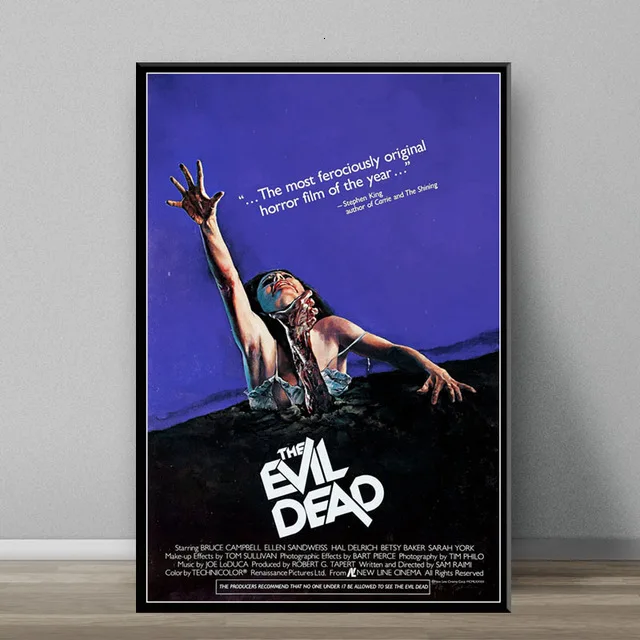 Pósteres e impresiones de pintura en lienzo abstracto de la clásica película de terror The Evil Dead, imágenes artísticas de pared para la decoración del hogar del dormitorio