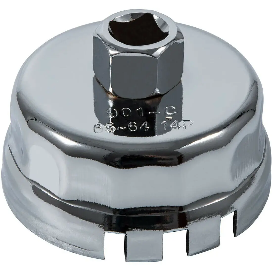 Chiave 64mm Strumenti chiave per riparazione auto 14 flauti Disposivo di rimozione tappo filtro olio 901 H901 Sostuisci le parti di automobili  34