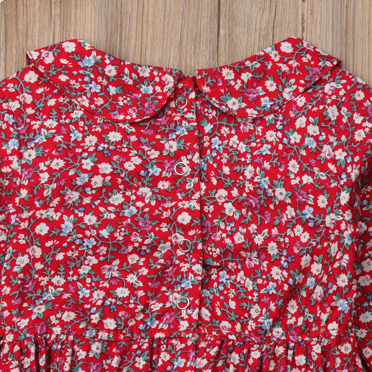 Pretty Newborn Infant Baby Girl Clothes Princess Collar Jumpsuit Body Suit Floral Cute Long Sleeve Clothes Baby 0-24M Rompers