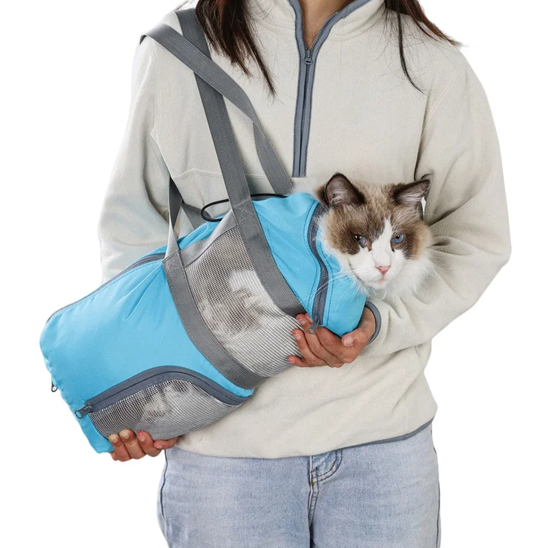 

Cat Bathing Bags Grooming Bathing Mesh Bag Anti-Scratching Biting Restraint for Bathing Nail Trimming Injecting Examing
