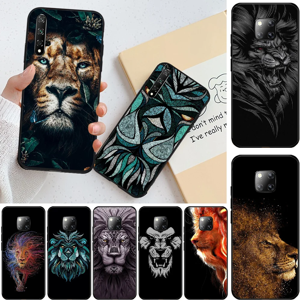 Роскошный креативный чехол ByLoving lion для Huawei Honor 8 8X 9 9LITE 10 View9 10lite 20lite 20 | Мобильные