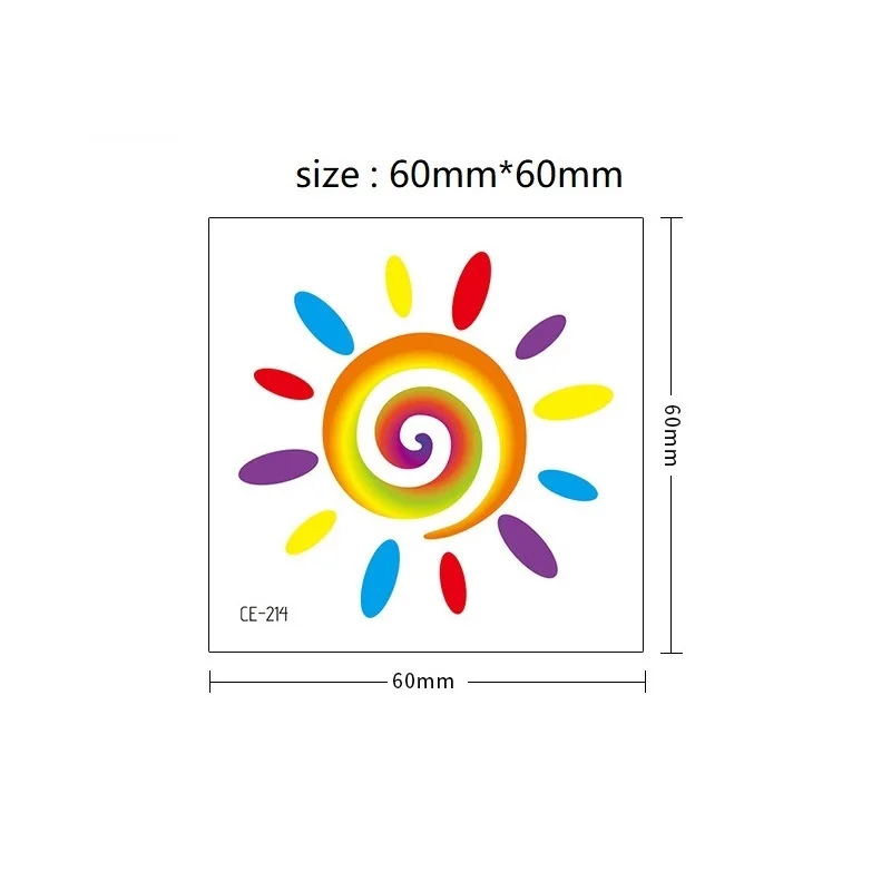 Tattoo Sticker Temporary Tattoos 20pcs/Set Rainbow Temporary Tattoo Colorful Pride Day Stickers No Repeat Waterproof LGBT Body Art Disposable tatouage temporaire