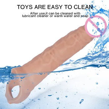 Sex Toys For Men Penis Sleeve Penise Enlargement Extender Condoms Small Cock Increase Extension Nozzles Goods For Adults 18 3