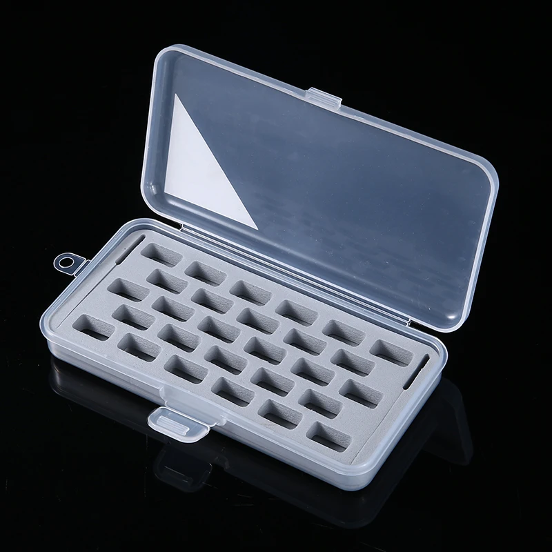 1pc Plastic 28 Spools Transparent Storage Organizer Sewing Bobbins Case Holder Machine Empty | Дом и сад