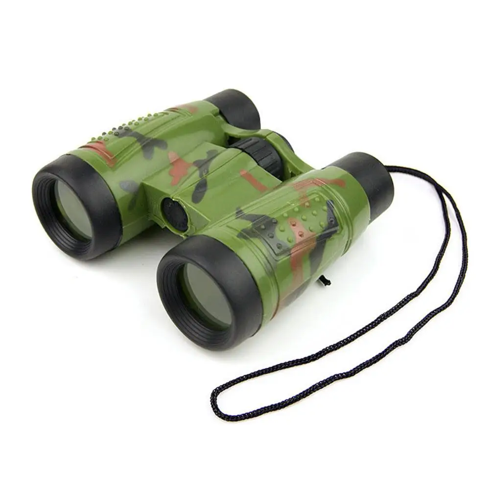 6x30 Binoculars Children Simulation Adjustable CS Hunting Field Survival Telescope Toy Adjustable Child Telescope Bright Colours
