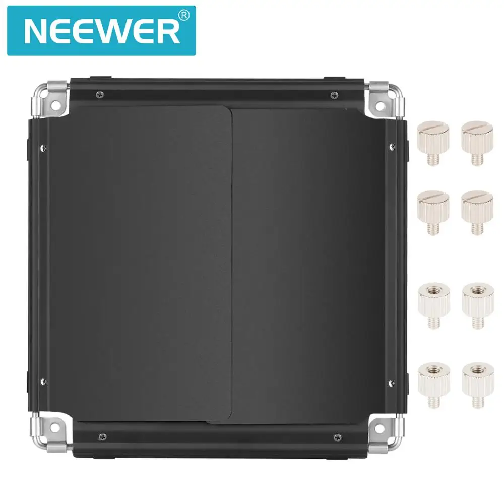 Neewer, профессиональный светодиодный видео светильник, дверь сарая для Neewer, 480 светодиодный светильник, панель, прочная металлическая конструкция(в комплекте только шторка