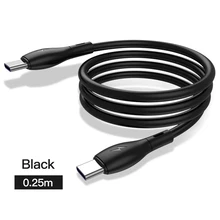Tipo c do usb de kuulaa ao cabo líquido do silicone de usb c para samsung s10 tipo-c 60w pd jejua qc4.0 USB-C cabo para cabos do ipad p do macbook