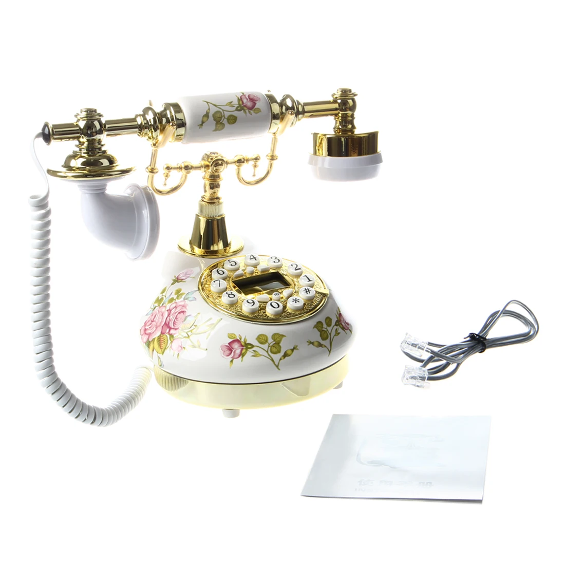 Античный дизайнерский телефон ностальгия телескоп винтажный телефон из керамической MS-9100