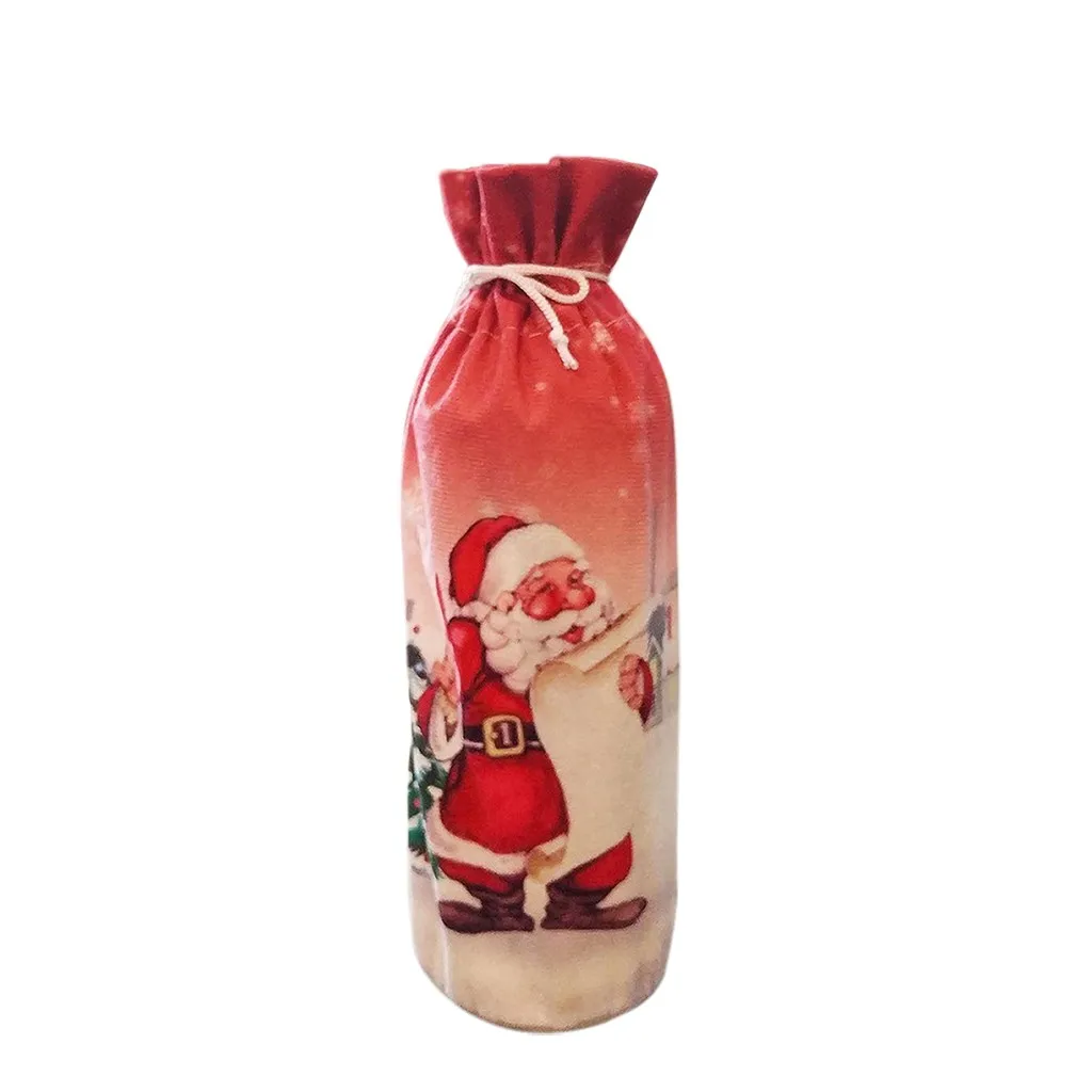 Christmas New Year Gift New Merry Christmas Santa Cap Bottle Cap Christmas Dinner Decoration Christmas Decorations For Home