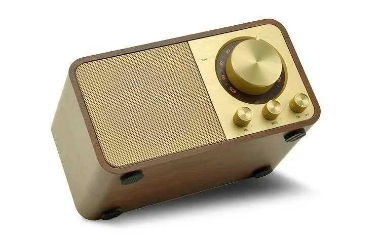 Ретро портативный Bluetooth динамик деревянный корпус разъема в карты fm-радио с антенной Беспроводной плеер аудио сабвуфер Caixa De Som F4075