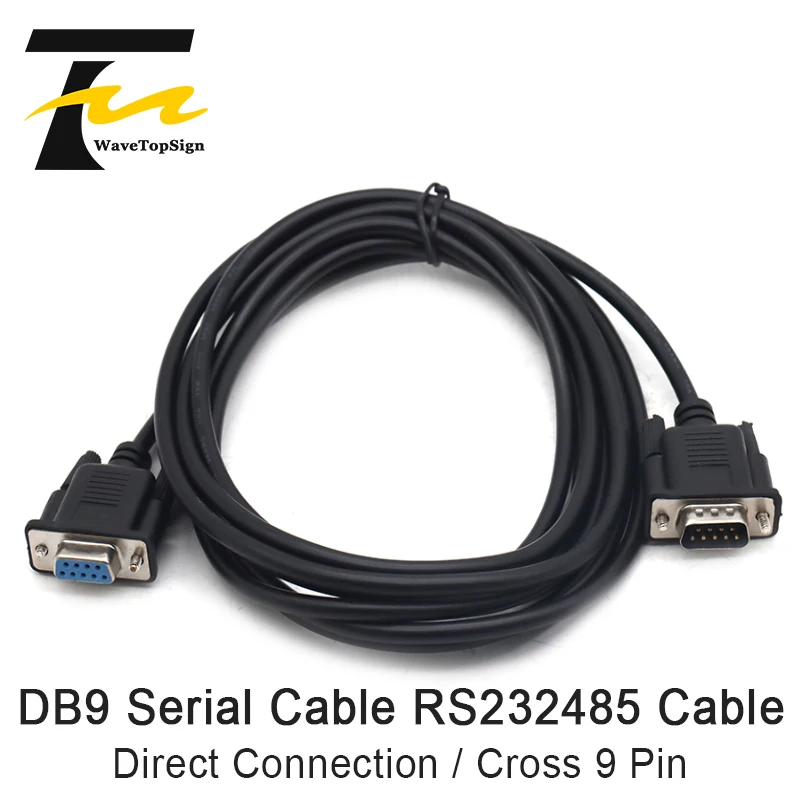 Последовательный кабель WaveTopSign DB9 RS232 RS485 штекер разъем COM прямое подключение