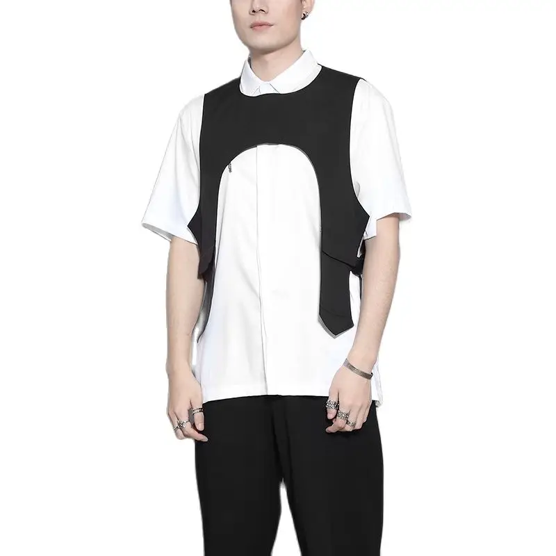 남녀공용 사이드 리본 버클, 펑크 힙합 테크웨어 조끼, 하라주쿠 전술 카고 조끼..