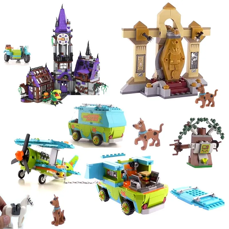 860pcs Scooby Doo The Mystery Machine Building Block Set Bricks For children toy 