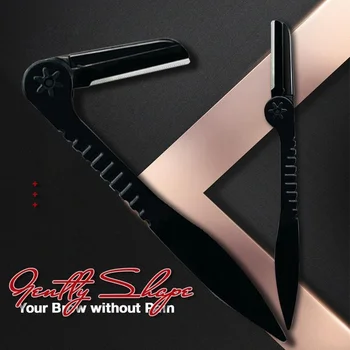

Pain-free Eyebrow Trimmer Portable Folding Eyebrow Trimmer Safe Painless Eyebrow Brow Shapers Portable Eyebrow Shaving Tool