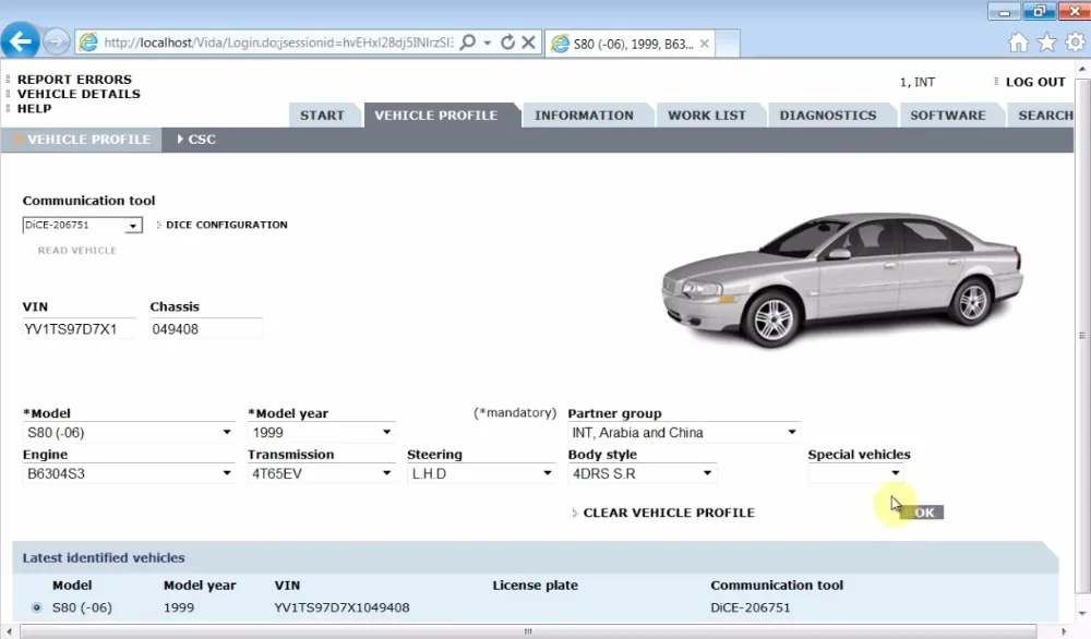 VOLVO VIDA DICE специальный осмотр автомобиля ридер программное обеспечение стандарт V2014D Поддержка мульти-Languauge Volvo автомобиль специальный осмотр