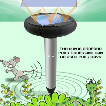 

Solar Power Repeller Ultrasonic Snake Repeller Ultrasonic Rat Repeller Electronic Eco Friendly 1.2V 800MAH 400-1000（HZ) Insect