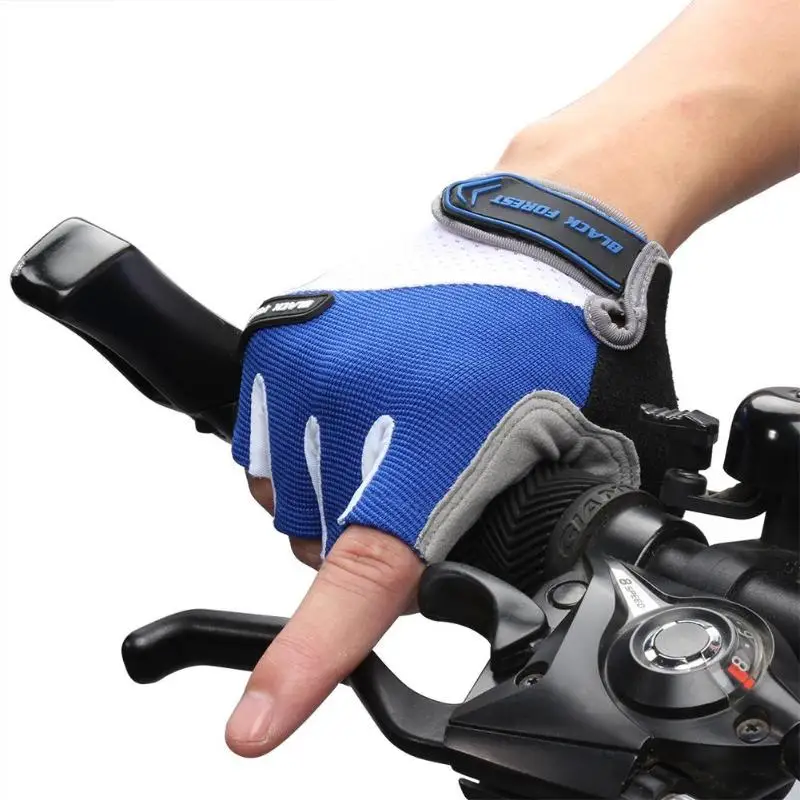 Велосипедные перчатки открытые велосипедные перчатки Спортивные противоскользящие мужские и женские дышащие велосипедные перчатки Guantes Ciclismo черные, красные, синие