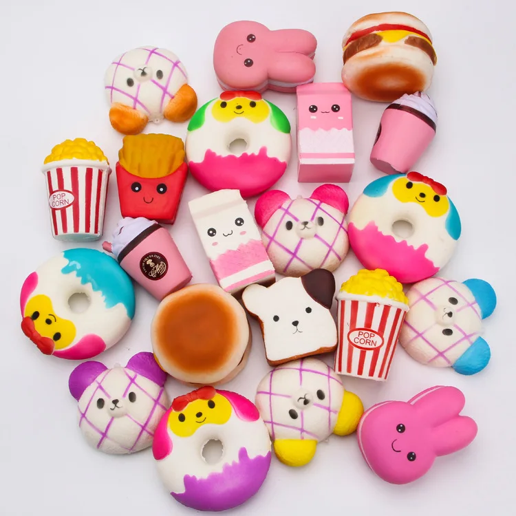 Расслабляющая вентиляционная модель Кролик Торт squishypu мягкие игрушки Кролик наполнение торт цвет может быть установлен