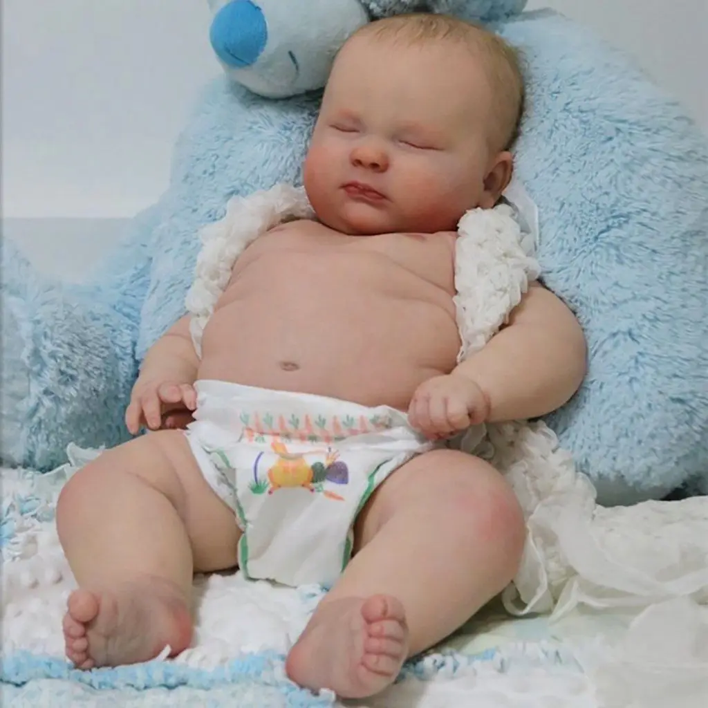 FBBD 24inch Reborn Doll Kit Sleeping Joseph  Doll Customizing Supplies Unfinished Doll Unpainted Kit DIY Part Toys for Children