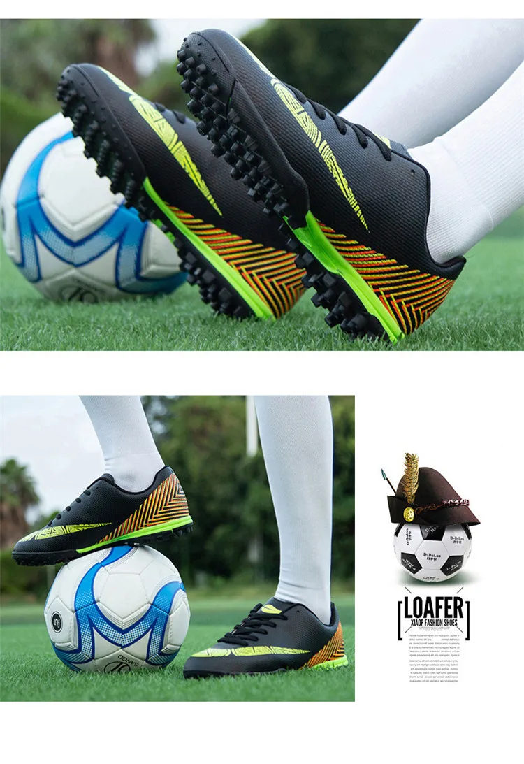 Voetbalschoenen продвижение 2019 футбольные шипованные бутсы кроссовки Дети Chuteira Futebol Zapatos De Futbol длинные шипы Евро размер 33-44