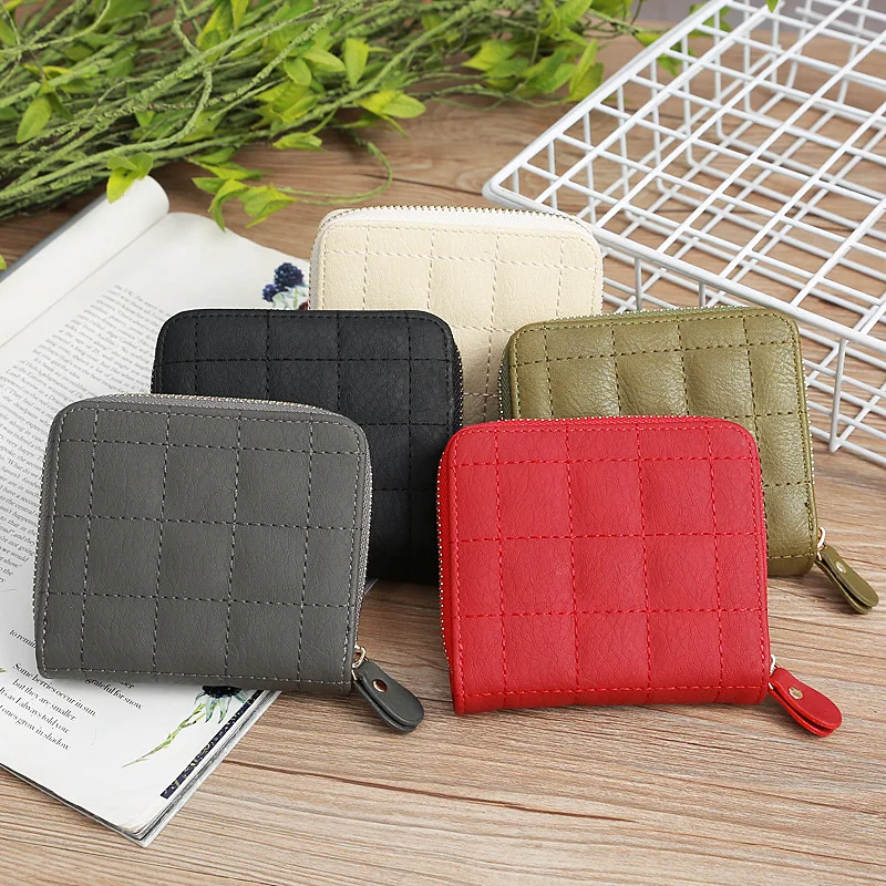 

New Dongdaemun Fan Women's Simple Purse Single-Pull Wallet Fashion Korean Style