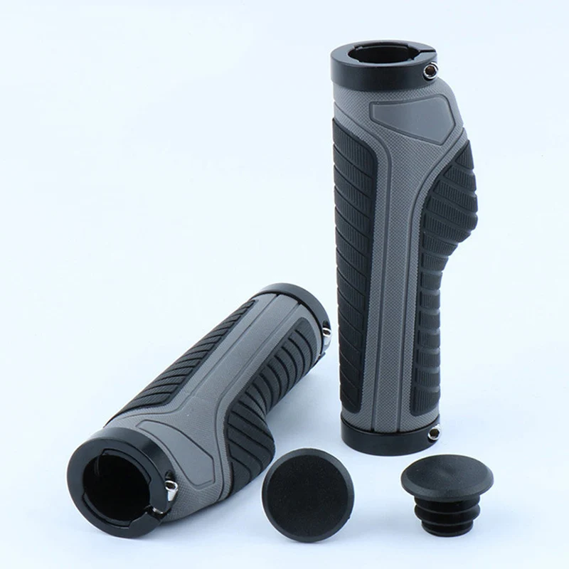 

1 Pair Slip Proof Double Lock Handlebar Grips Plugs Cycling Bicycle Components International Standard 22.2mm Connection Size