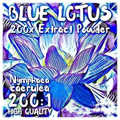 

Blue Lotus | (Nymphaea Caerulea) 200x Extract Powder [5 Grams-10 Grams]